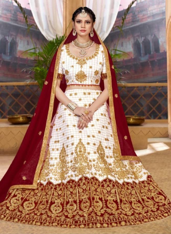 Aroma Silk Designer Wedding Party Wear Embroidered Lehenga Choli Collection 4001-4006